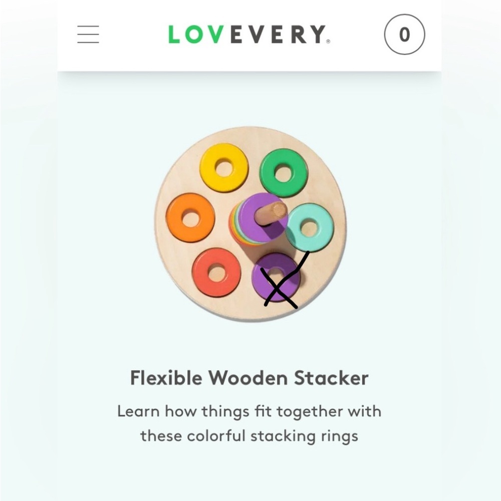 Lovevery Flexible Wooden Stacker